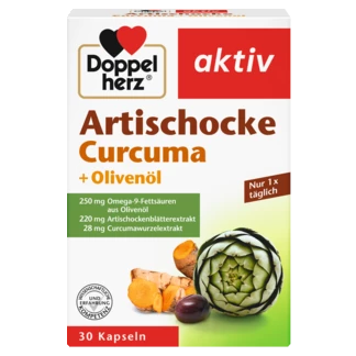 Abbildung der Produktverpackung Doppelherz aktiv Artischocke Frontansicht